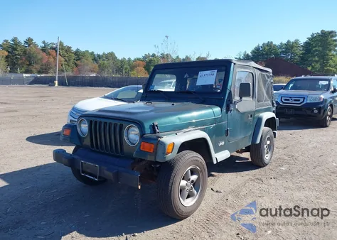 1999 Jeep Wrangler Se из США, поврежденный, VIN 1J4FY29P7XP457592